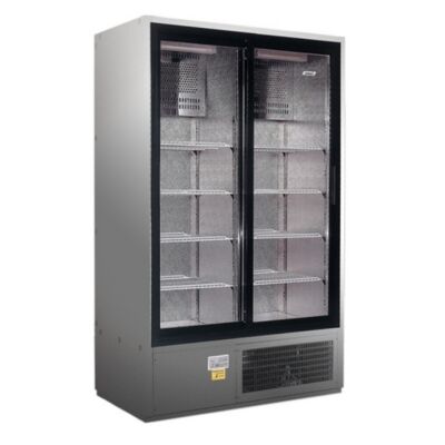 CC 1600 SGD (SCH 1400 R) INOX | Csúszó üvegajtós, rozsdamentes hűtővitrin